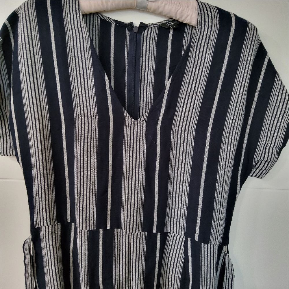 Rails Angela Mediterranean Stripe Belted Jumpsuit Size S - Picture 4 of 12